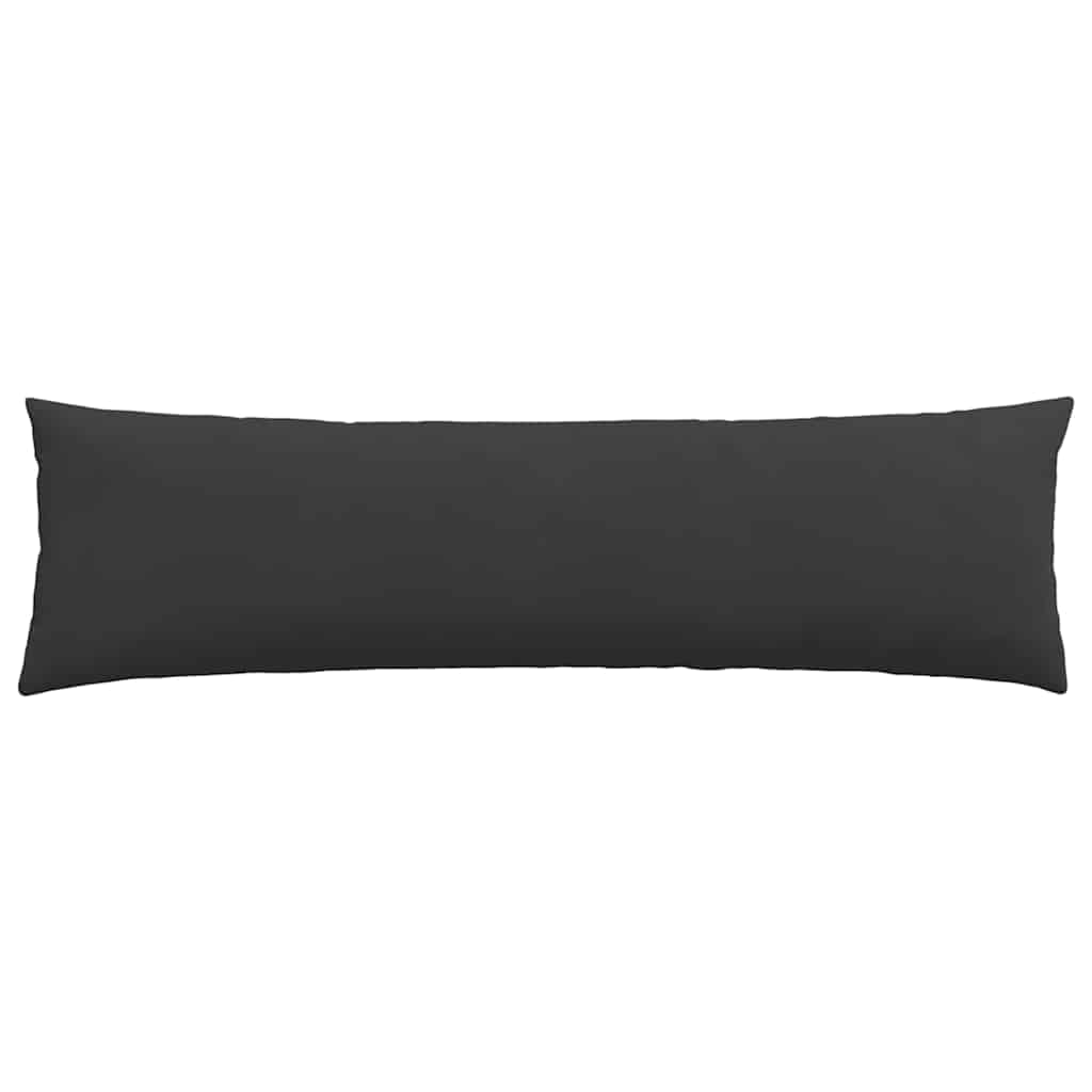 Sofa Pillows 2 pcs Black 145 x 40 cm Fabric